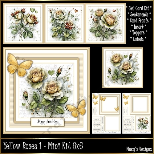 Yellow Roses - Mini Kit 6x6