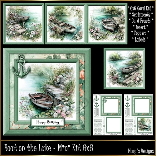 Boat on the Lake - Mini Kit 6x6