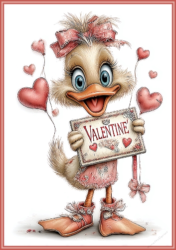 A4 - Valentine Duck