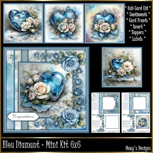 Bleu Diamant - Mini Kit 6x6