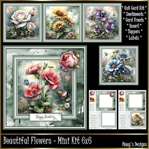 Beautiful Flowers - Mini Kit 6x6