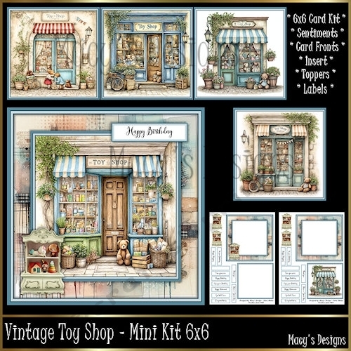 Vintage Toy Shop - Mini Kit 6x6