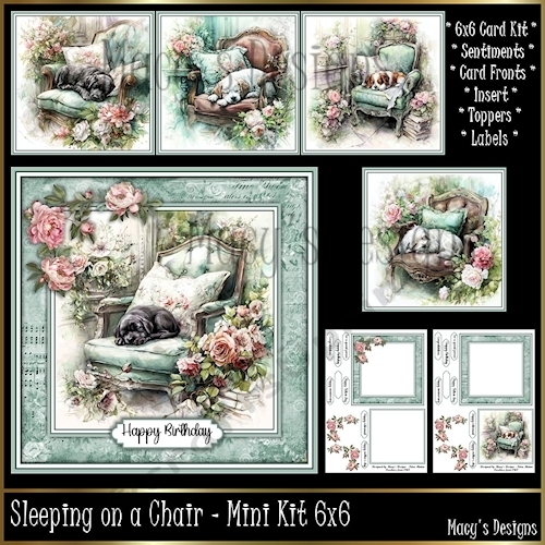 Sleeping on a Chair - Mini Kit 6x6