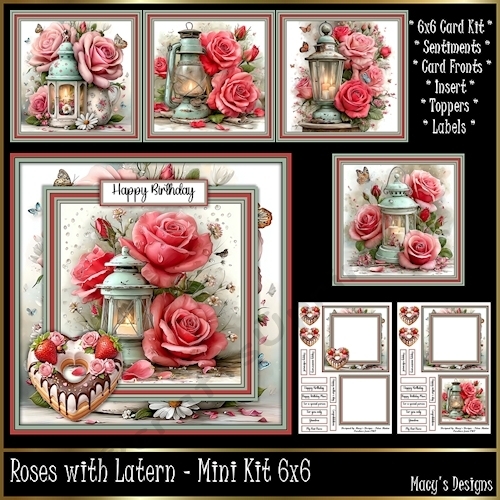 cup1427501_124264 - Roses with Latern - Mini Kit 6x6