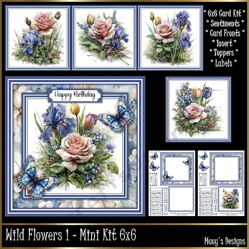 Wild Flowers 1 - Mini Kit 6x6