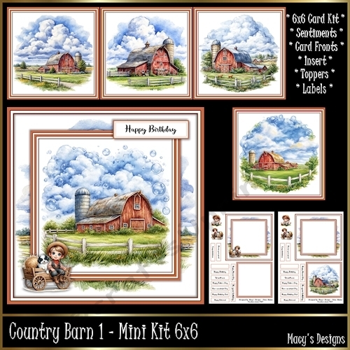 Country Barn 1 - Mini Kit 6x6