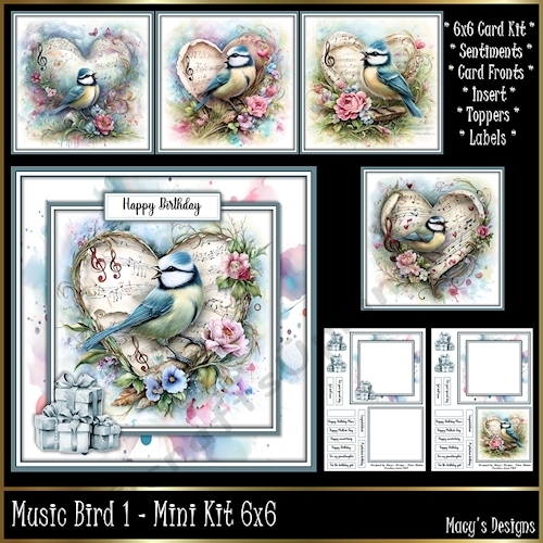 Music Bird 1 - Mini Kit 6x6
