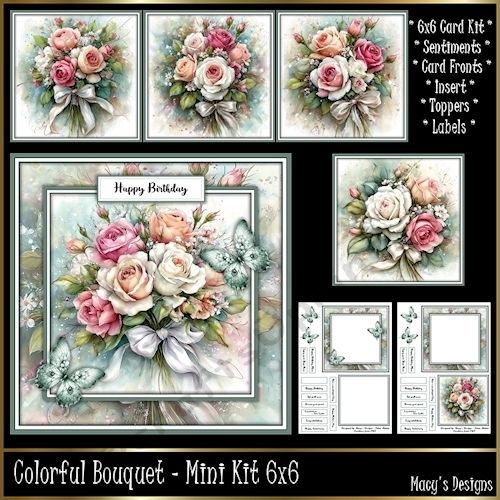 Colorful Bouquet - Mini Kit 6x6