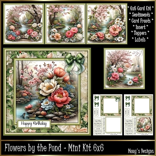 cup1431947_124264 - Flowers by the Pond - Mini Kit 6x6