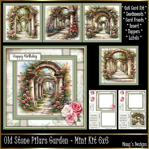 Old Stone Pilars Garden - Mini Kit 6x6