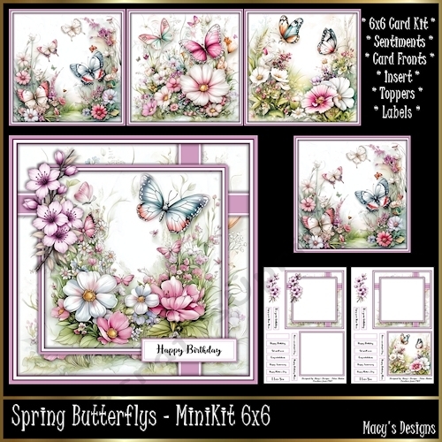 cup1434534_124264 - Spring Butterflies - Mini Kit 6x6