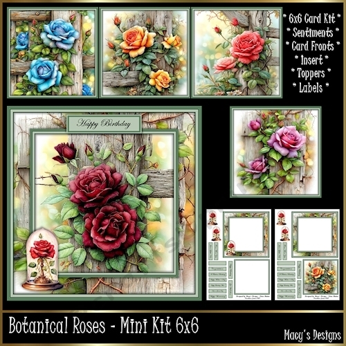 Botanical Roses - Mini Kit 6x6