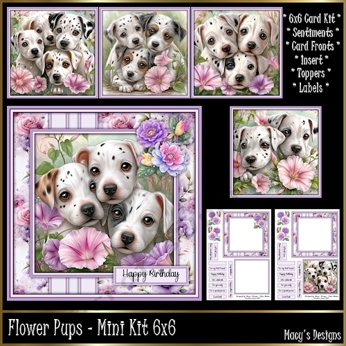 Flower Pups - Mini Kit 6x6