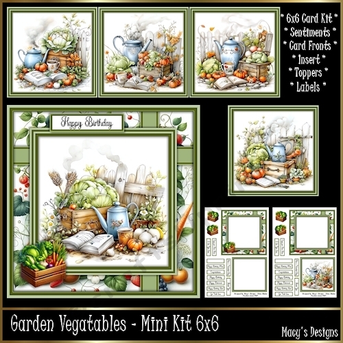 Garden Vegatables - Mini Kit 6x6