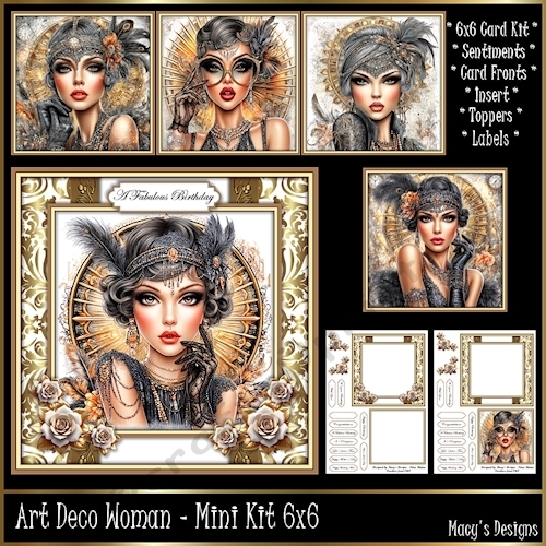Art Deco Woman - Mini Kit 6x6