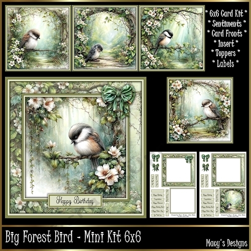 Big Forest Bird - Mini Kit 6x6