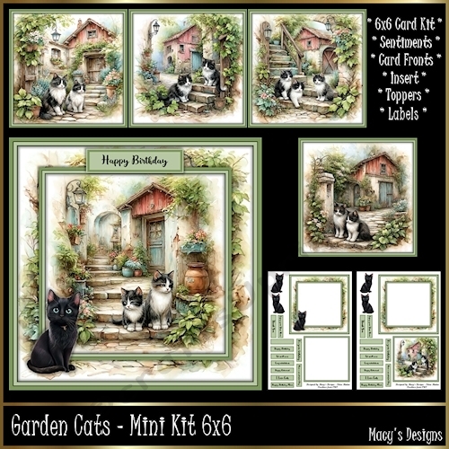 cup1437116_124264 - Garden Cats - Mini Kit 6x6