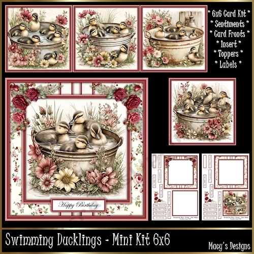 Swimming Ducklings - Mini Kit 6x6