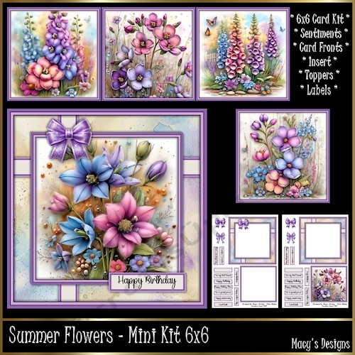 Summer Flowers - Mini Kit 6x6