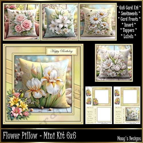 Flower Pillow - Mini Kit 6x6