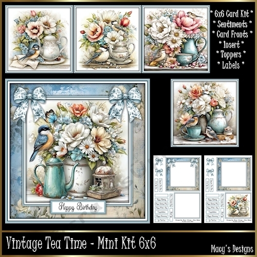 Vintage Tea Time - Mini Kit 6x6