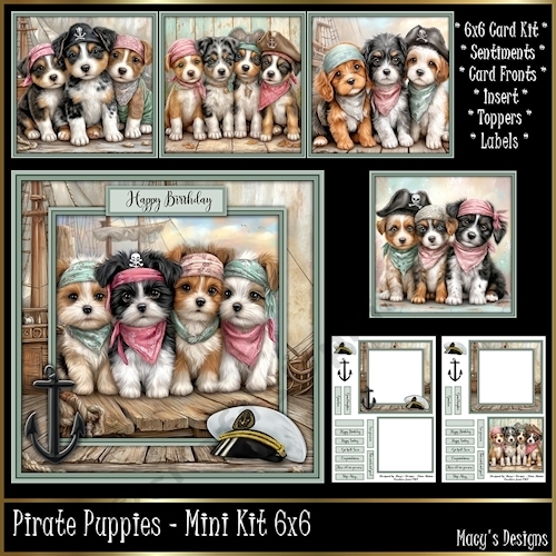 Pirate Puppies - Mini Kit 6x6