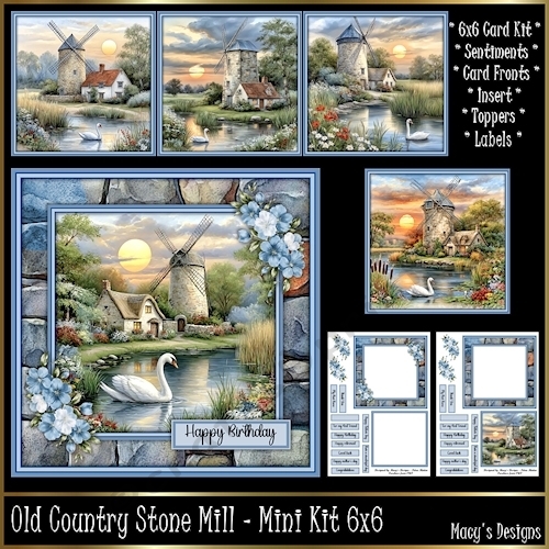 Old Country Stone Mill  - Mini Kit 6x6