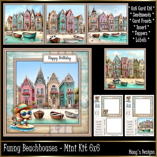 Funny Beachhouses - Mini Kit 6x6