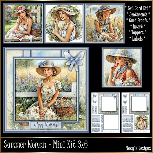 Summer Woman - Mini Kit 6x6