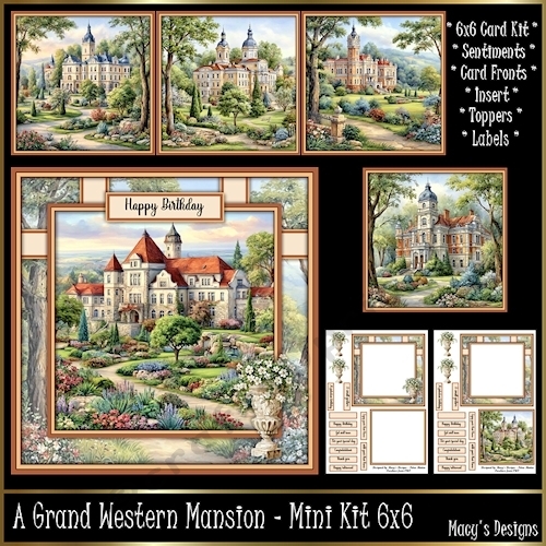 A Grand Western Mansion - Mini Kit 6x6