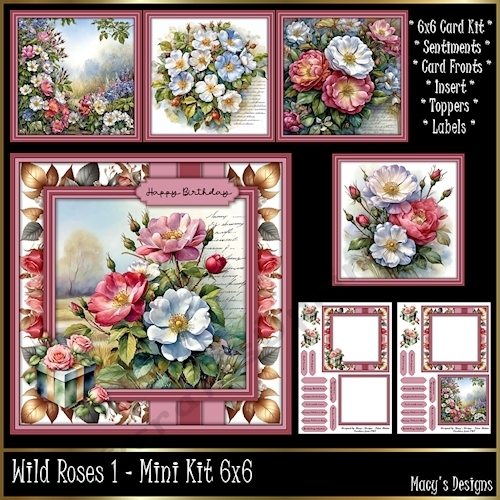Wild Roses 1 - Mini Kit 6x6
