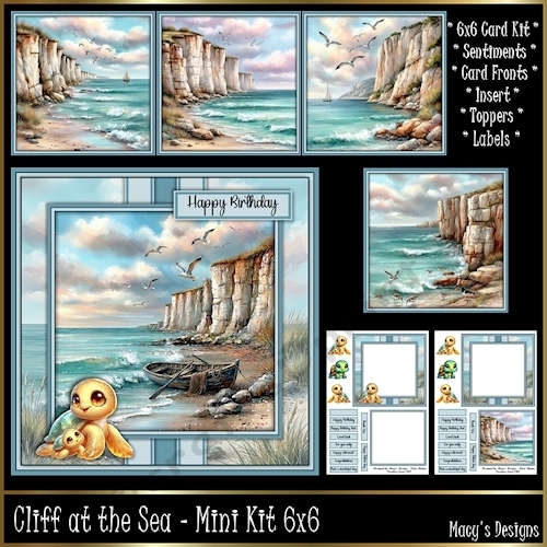 Cliff at the Sea - Mini Kit 6x6
