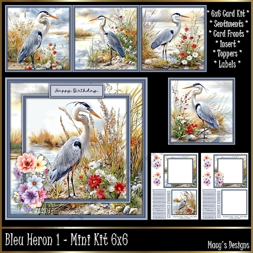 Bleu Heron 1 - Mini Kit 6x6