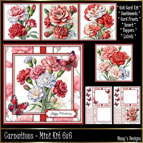 Carnations - Mini Kit 6x6 