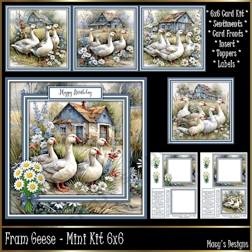 Farm Geese - Mini Kit 6x6
