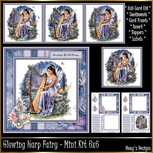 Glowing Harp Fairy - Mini Kit 6x6