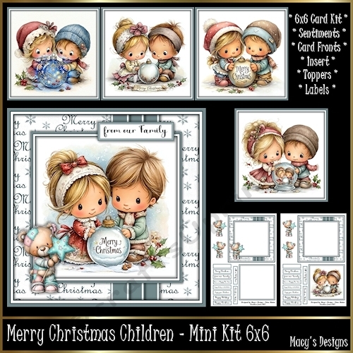 Merry Christmas Children - Mini Kit 6x6