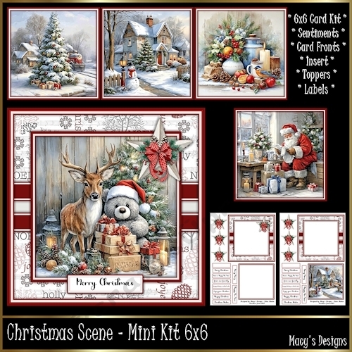 Christmas Scene - Mini Kit 6x6