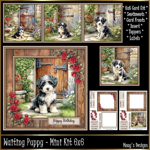 Waiting Puppy - Mini Kit 6x6
