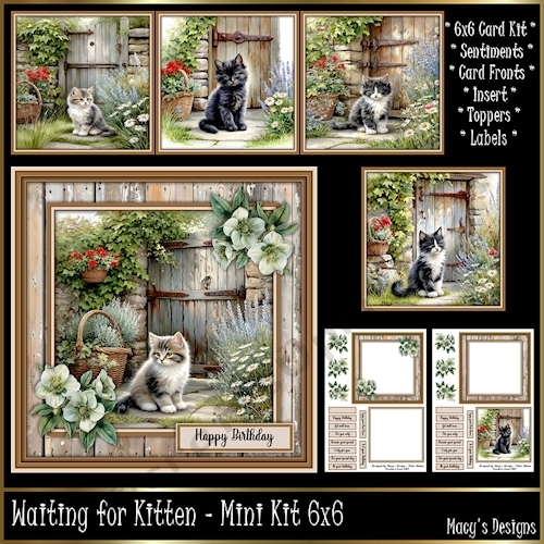Waiting for Kitten - Mini Kit 6x6