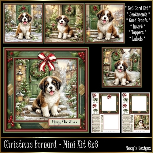 Christmas Bernard - Mini Kit 6x6