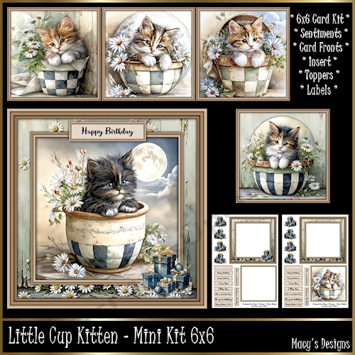 Little Cup Kitten - Mini Kit 6x6