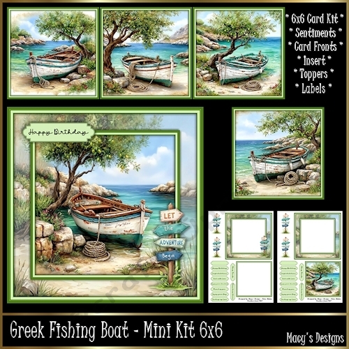 Greek Fishing Boat - Mini Kit 6x6