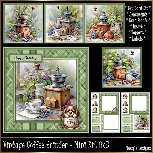 Vintage Coffee Grinder - Mini Kit 6x6