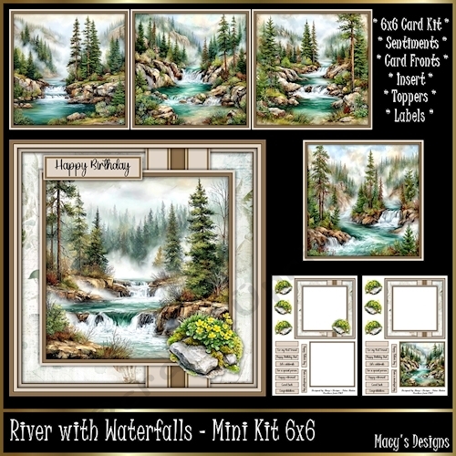 River with Waterfalls - Mini Kit 6x6