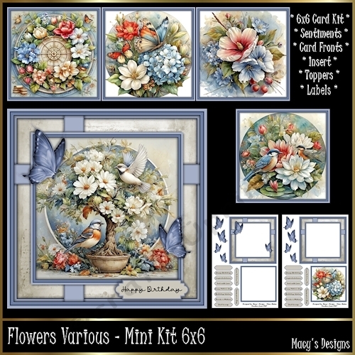 Flowers Various - Mini Kit 6x6