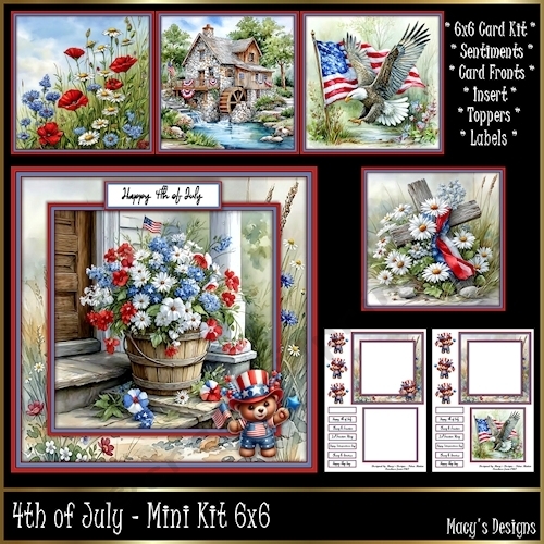 4th of July - Mini Kit 6x6