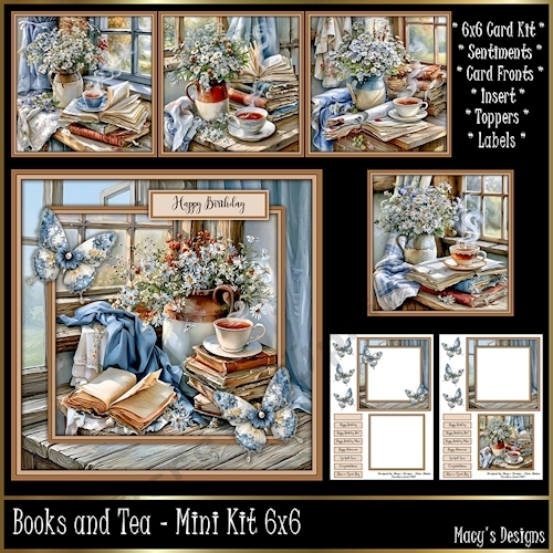 Books and Tea - Mini Kit 6x6