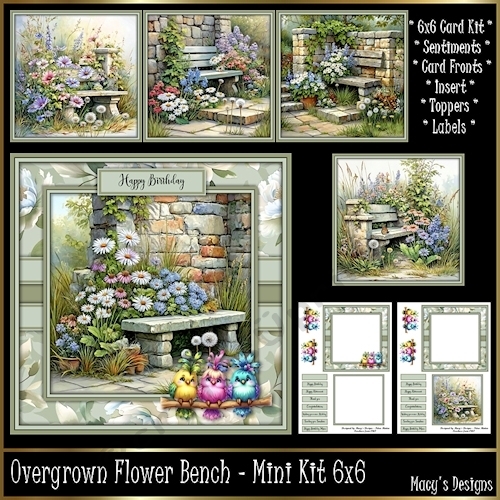 Overgrown Flower Bench - Mini Kit 6x6