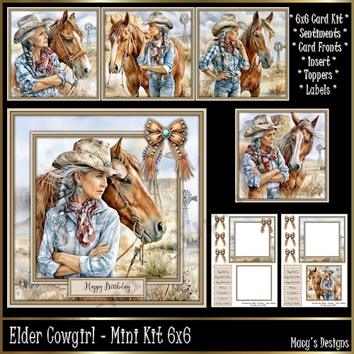 Elder Cowgirl - Mini Kit 6x6
